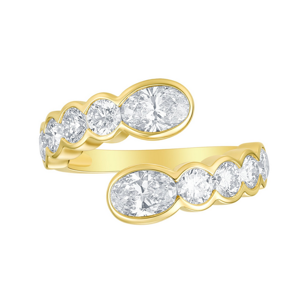 Lab Grown Bypass Bezel Ring Baxter's Fine Jewelry Warwick, RI