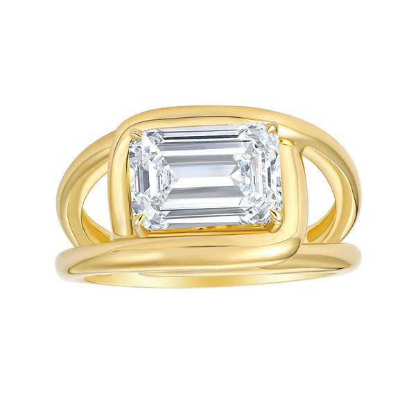 Lab Grown Emerald Cut Diamond Ring Baxter's Fine Jewelry Warwick, RI