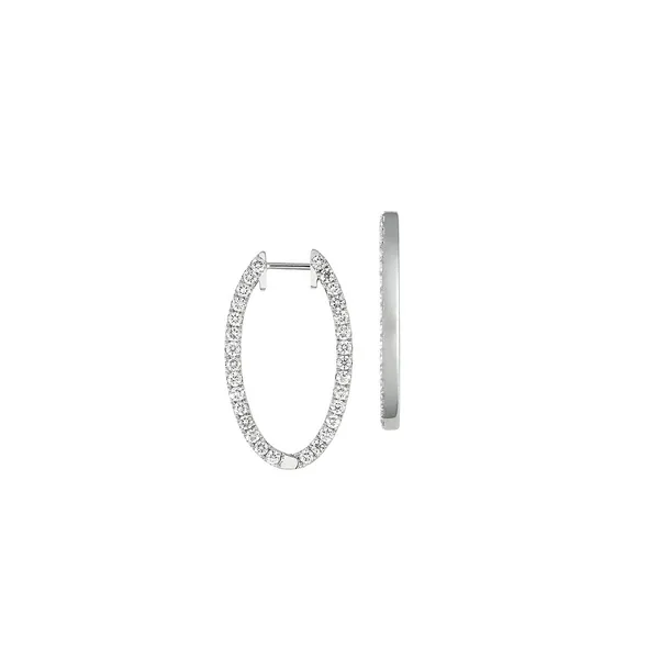 Lab Grown Diamond Oval Hoops