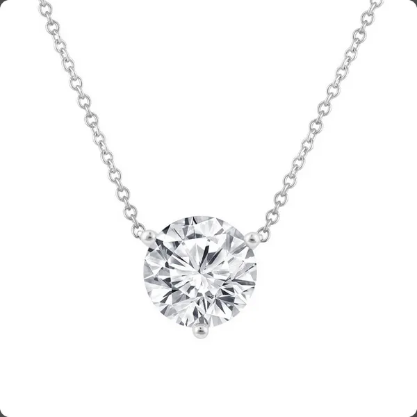 Lab Grown Diamond Solitaire Pendant Baxter's Fine Jewelry Warwick, RI