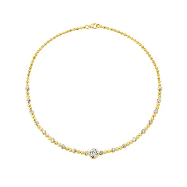Lab Grown Diamond Bezel Necklace