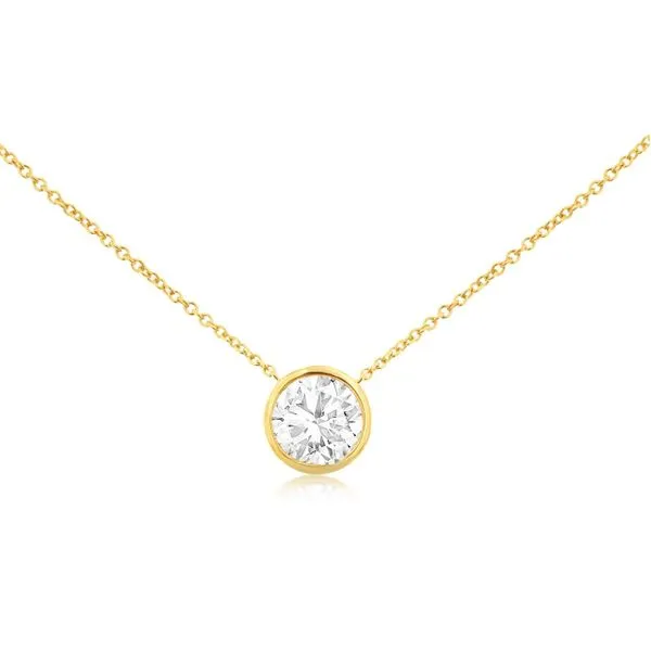 Lab Grown Round Diamond Necklace