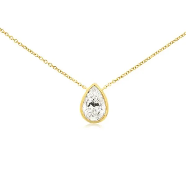 Lab Grown Pear Diamond Necklace