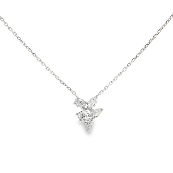 Lab Grown Five Stone Necklace Baxter's Fine Jewelry Warwick, RI