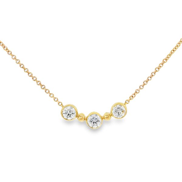 Lab Grown Diamond Bezel Necklace Baxter's Fine Jewelry Warwick, RI