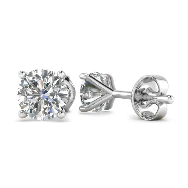 Lab Grown Round Diamond Stud Earrings Baxter's Fine Jewelry Warwick, RI