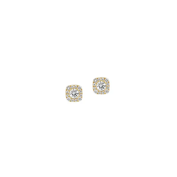 Lab Grown Diamond Halo Stud Earrings Baxter's Fine Jewelry Warwick, RI