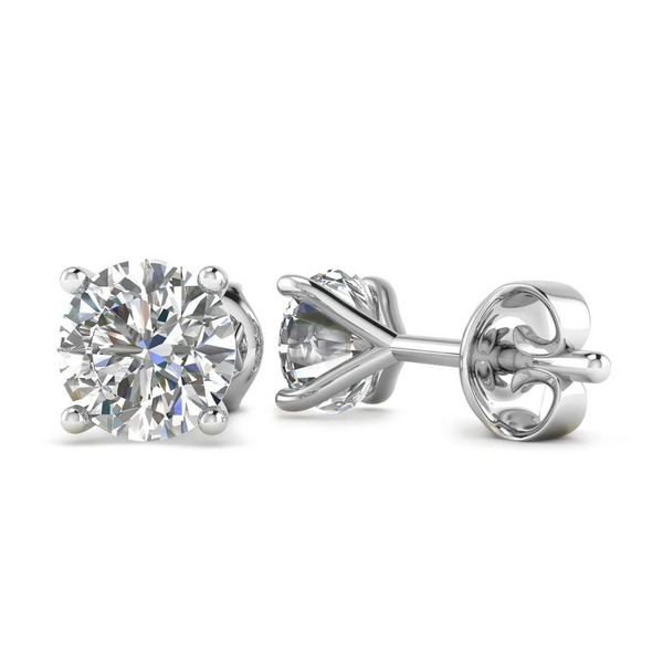 Lab Grown Round Diamond Stud Earrings Baxter's Fine Jewelry Warwick, RI