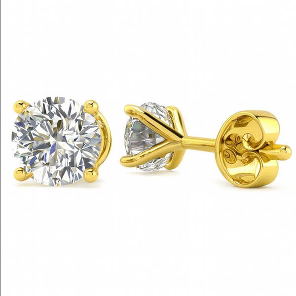 Lab Grown Round Diamond Stud Earrings Baxter's Fine Jewelry Warwick, RI