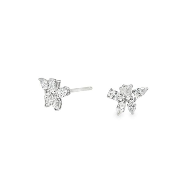 Lab Grown Mixed Cut Studs Image 2 Baxter's Fine Jewelry Warwick, RI