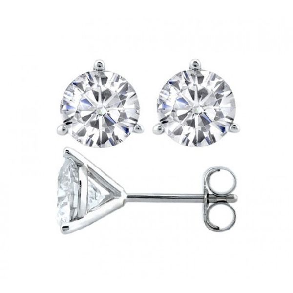 Lab Grown Round Diamond Stud Earrings Baxter's Fine Jewelry Warwick, RI