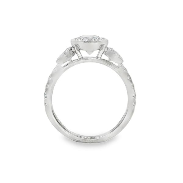 Lab Grown Three Stone Engagement Ring Image 3 Baxter's Fine Jewelry Warwick, RI