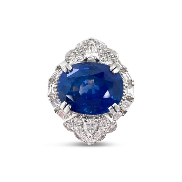 Ornate Sapphire Ring Image 3 Baxter's Fine Jewelry Warwick, RI