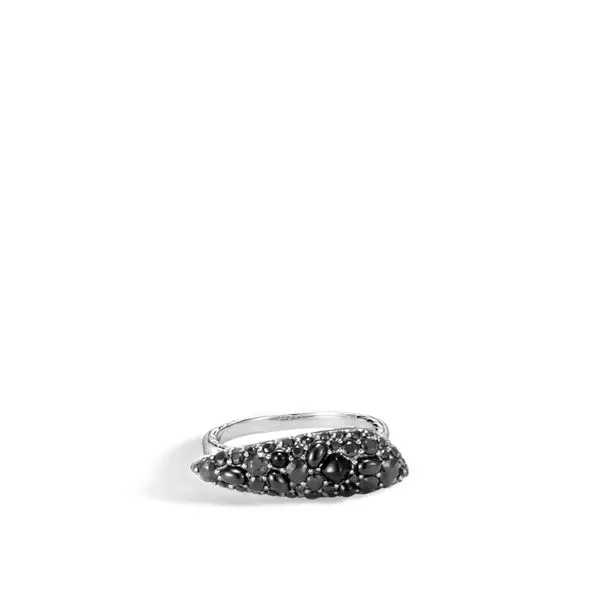 Chain Ring with Black Sapphire thumb image 2