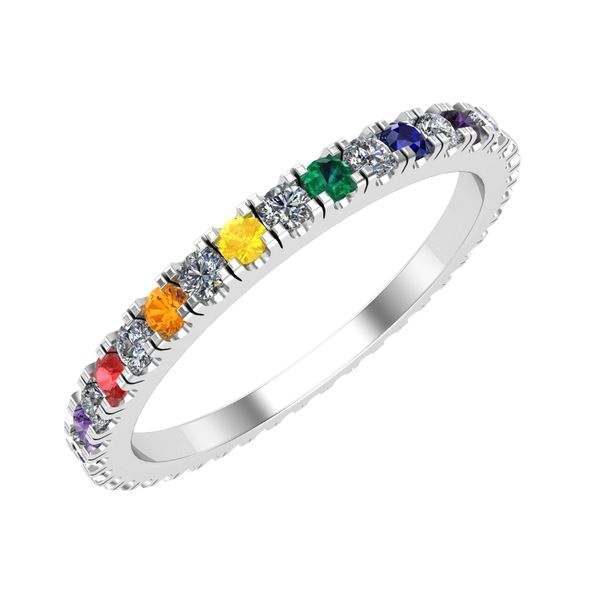 Multicolor Stone Eternity Band Baxter's Fine Jewelry Warwick, RI