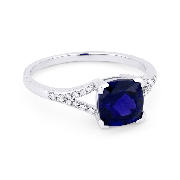 Diamond and Created Blue Sapphire Ring Baxter's Fine Jewelry Warwick, RI
