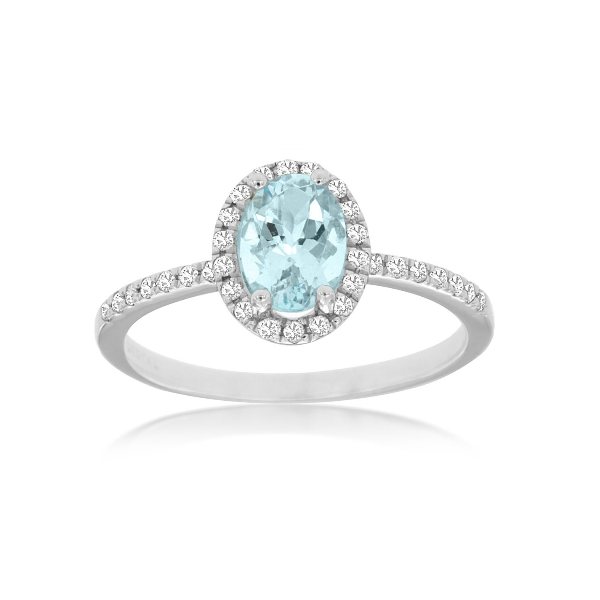 Aquamarine and Diamond Ring Baxter's Fine Jewelry Warwick, RI