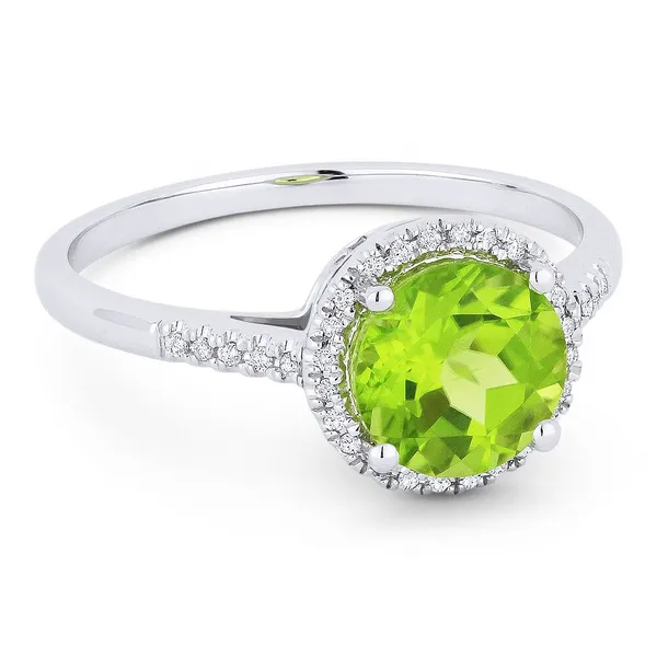 White Gold Peridot Ring Baxter's Fine Jewelry Warwick, RI