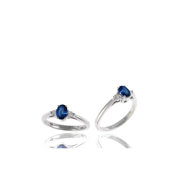 Blue Sapphire and Diamond Ring Baxter's Fine Jewelry Warwick, RI