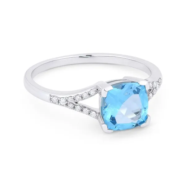 Diamond and Blue Topaz Ring Baxter's Fine Jewelry Warwick, RI