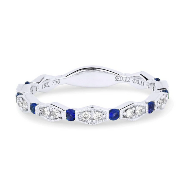 Blue Sapphire and Diamond Ring Baxter's Fine Jewelry Warwick, RI