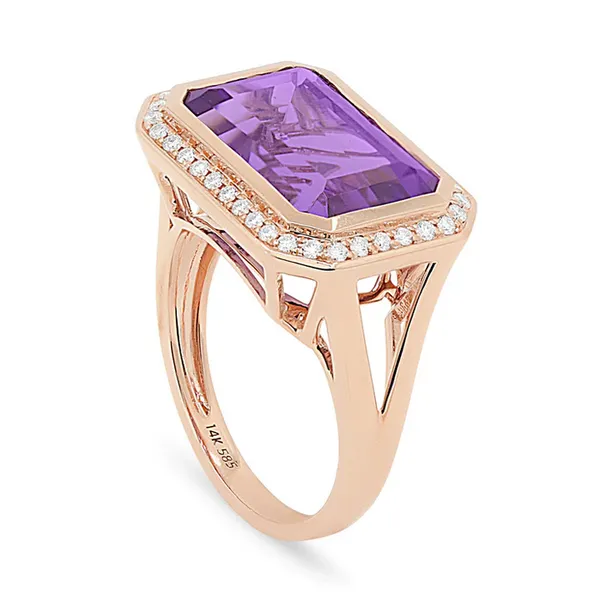 Amethyst and Diamond Ring Baxter's Fine Jewelry Warwick, RI