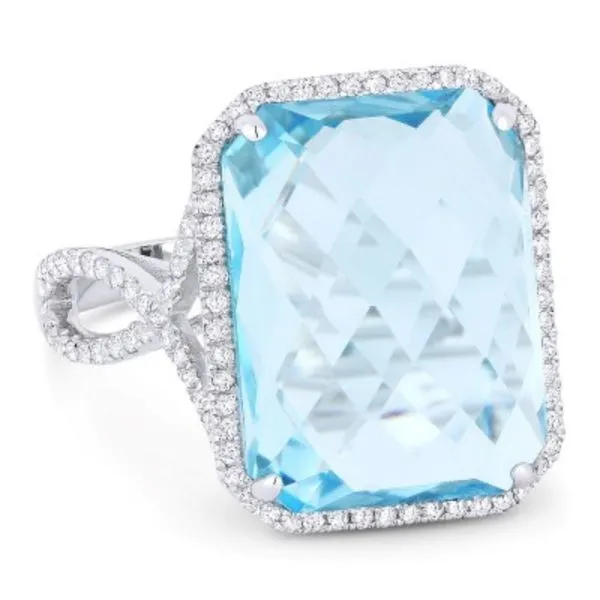 Blue Topaz and Diamond Ring Baxter's Fine Jewelry Warwick, RI