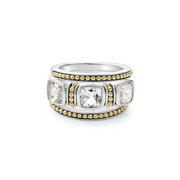 18K Gold White Topaz Stacking Rings Baxter's Fine Jewelry Warwick, RI