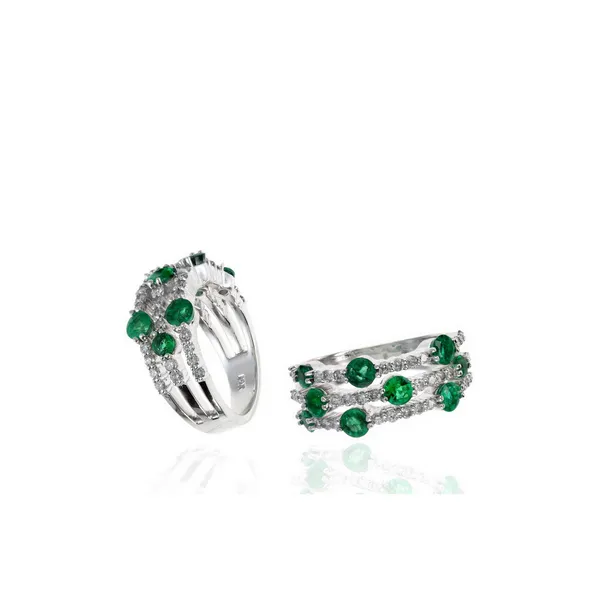 Emerald and Diamond Galaxy Ring Baxter's Fine Jewelry Warwick, RI