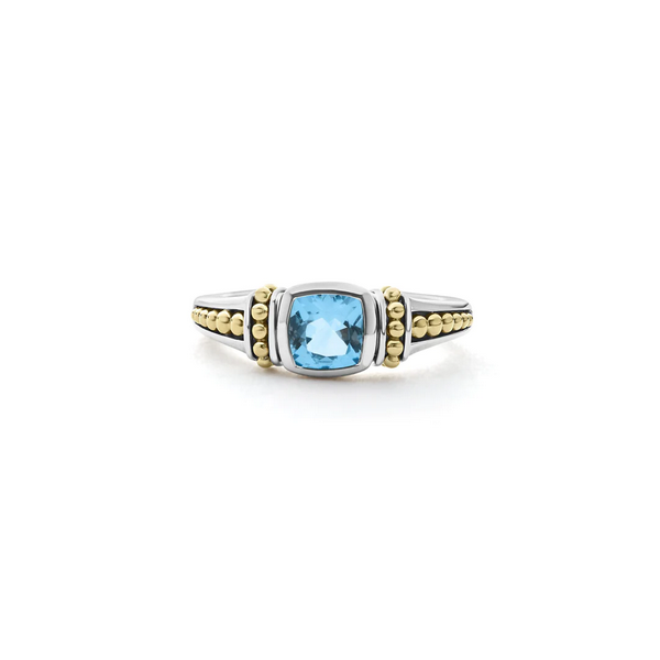 Swiss Blue Topaz Ring Image 2 Baxter's Fine Jewelry Warwick, RI