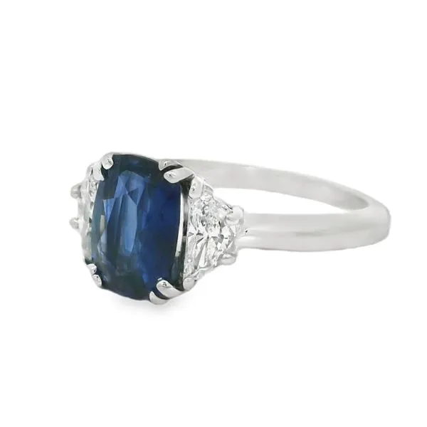 Cushion Sapphire Ring