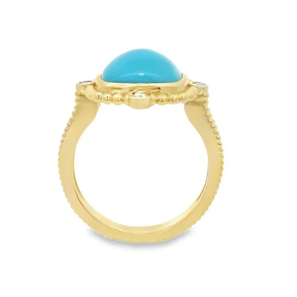 Turquoise and Diamond Ring Image 3 Baxter's Fine Jewelry Warwick, RI