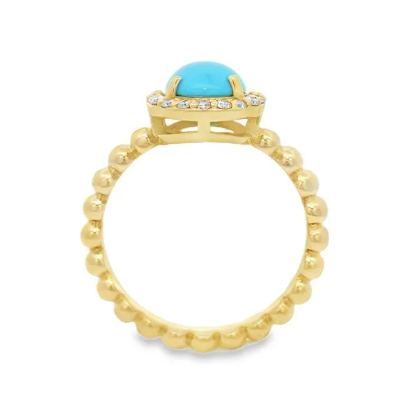 Turquoise and Diamond Ring