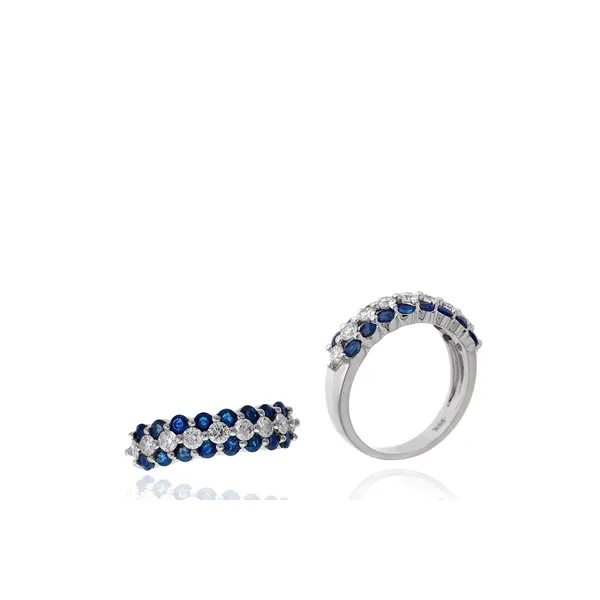Blue Sapphire and Diamond Band Baxter's Fine Jewelry Warwick, RI