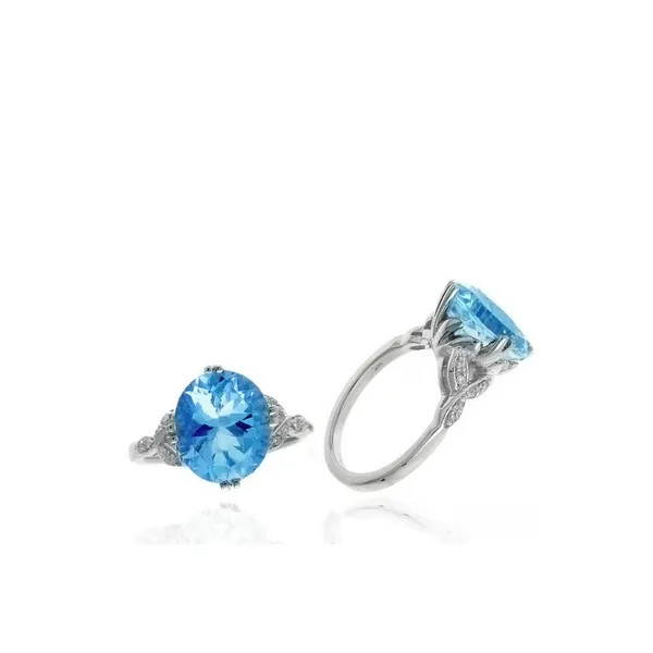 Blue Topaz and Diamond Ring Baxter's Fine Jewelry Warwick, RI