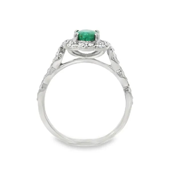 Emerald and Diamond Ring Image 3 Baxter's Fine Jewelry Warwick, RI