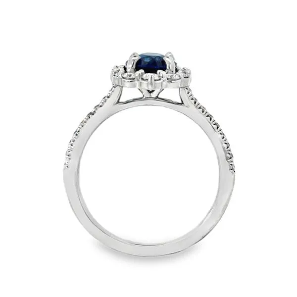 Blue Sapphire and Diamond Ring Image 3 Baxter's Fine Jewelry Warwick, RI