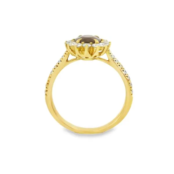 Ruby and Diamond Halo Ring Image 4 Baxter's Fine Jewelry Warwick, RI