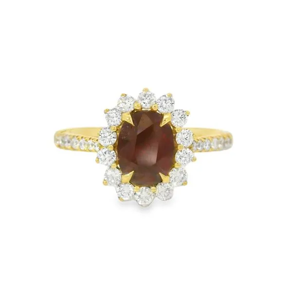 Ruby and Diamond Halo Ring Baxter's Fine Jewelry Warwick, RI