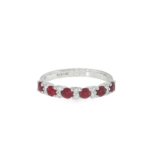 Ruby and Diamond Band Image 2 Baxter's Fine Jewelry Warwick, RI