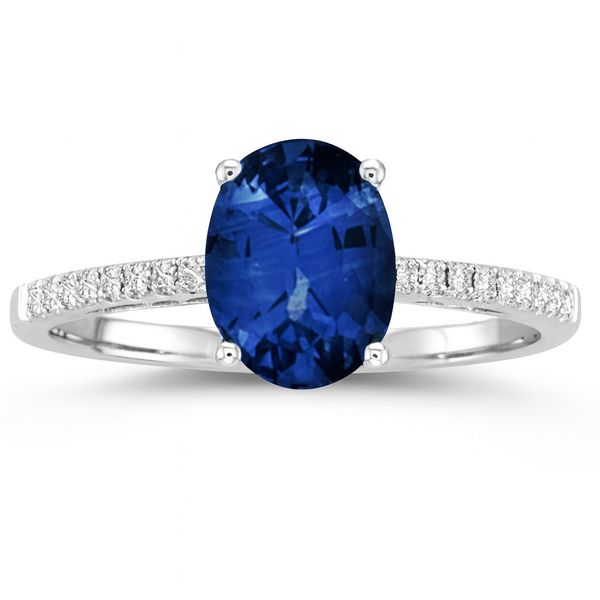 Blue Sapphire and Diamond Ring Baxter's Fine Jewelry Warwick, RI