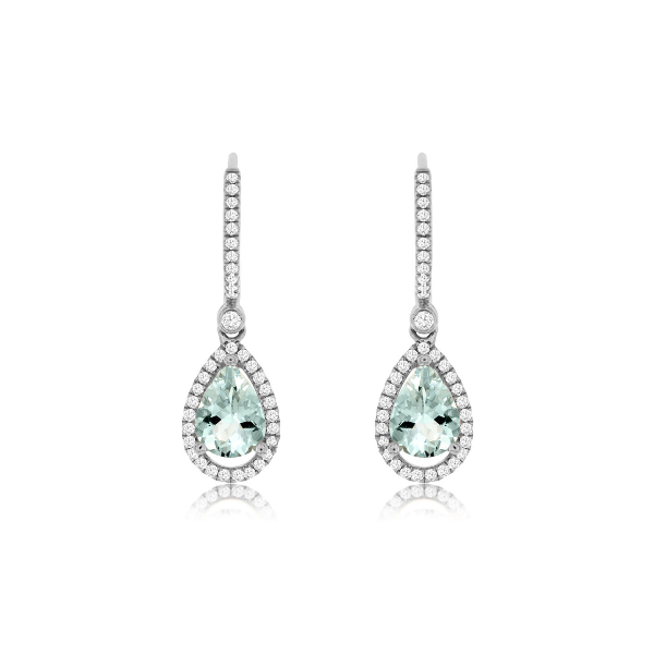 Aquamarine Drop Earrings Baxter's Fine Jewelry Warwick, RI