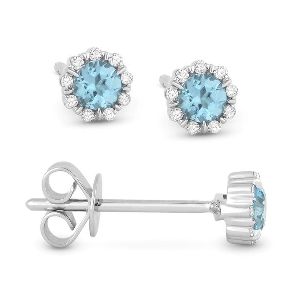 Blue Topaz Stud Earrings Baxter's Fine Jewelry Warwick, RI