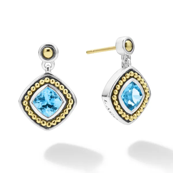 Swiss Blue Topaz Drop Earrings Baxter's Fine Jewelry Warwick, RI