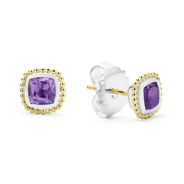 Amethyst Caviar Stud Earrings Baxter's Fine Jewelry Warwick, RI