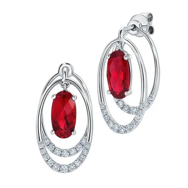 Lab Created Ruby Earrings similar item image