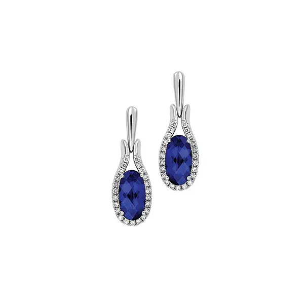 Lab Created Blue Sapphire Earrings Baxter's Fine Jewelry Warwick, RI