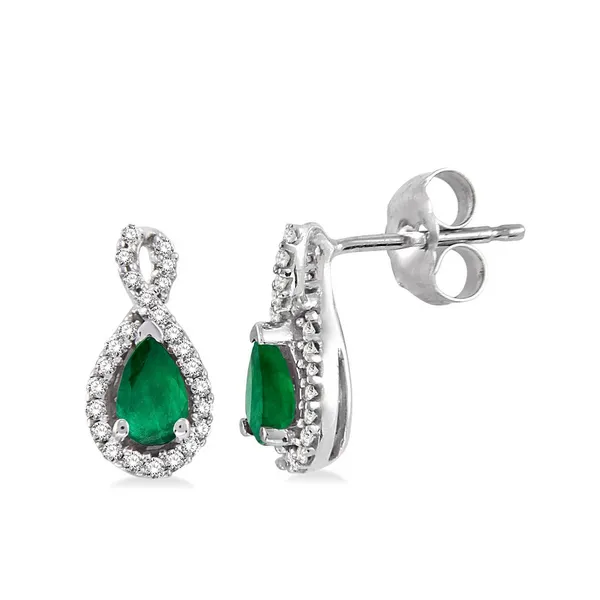Emerald and Diamond Earrings Baxter's Fine Jewelry Warwick, RI