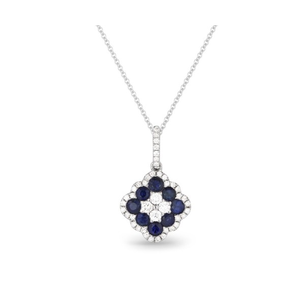 Diamond and Blue Sapphire Pendant Baxter's Fine Jewelry Warwick, RI