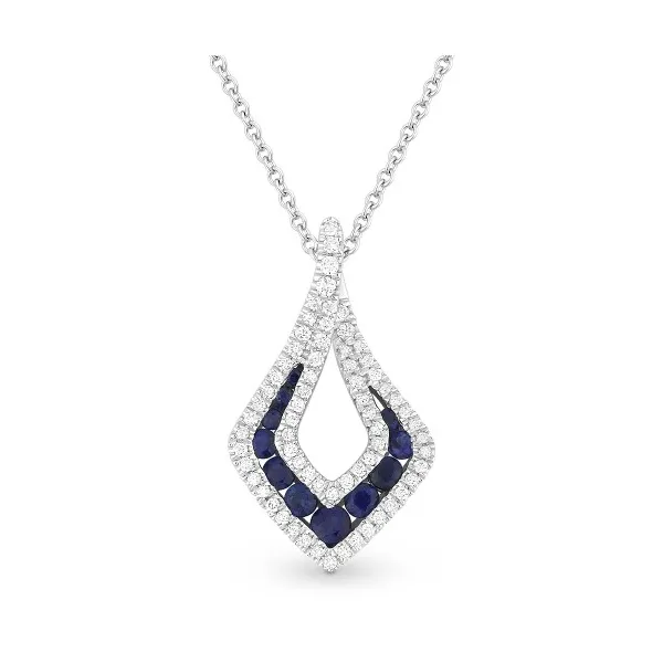 Diamond and Blue Sapphire Pendant Baxter's Fine Jewelry Warwick, RI